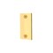 Prime-Line Steel Door Edge Hole Filler Plate, 1-1/8 in. x 2-1/4 in. , Brass Finish (Single Pack) U 9497 - alternate 1
